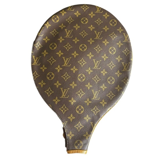 Louis Vuitton Monogram Leather Tennis Racket Zippered Sleeve Cover - Picture 3 of 9